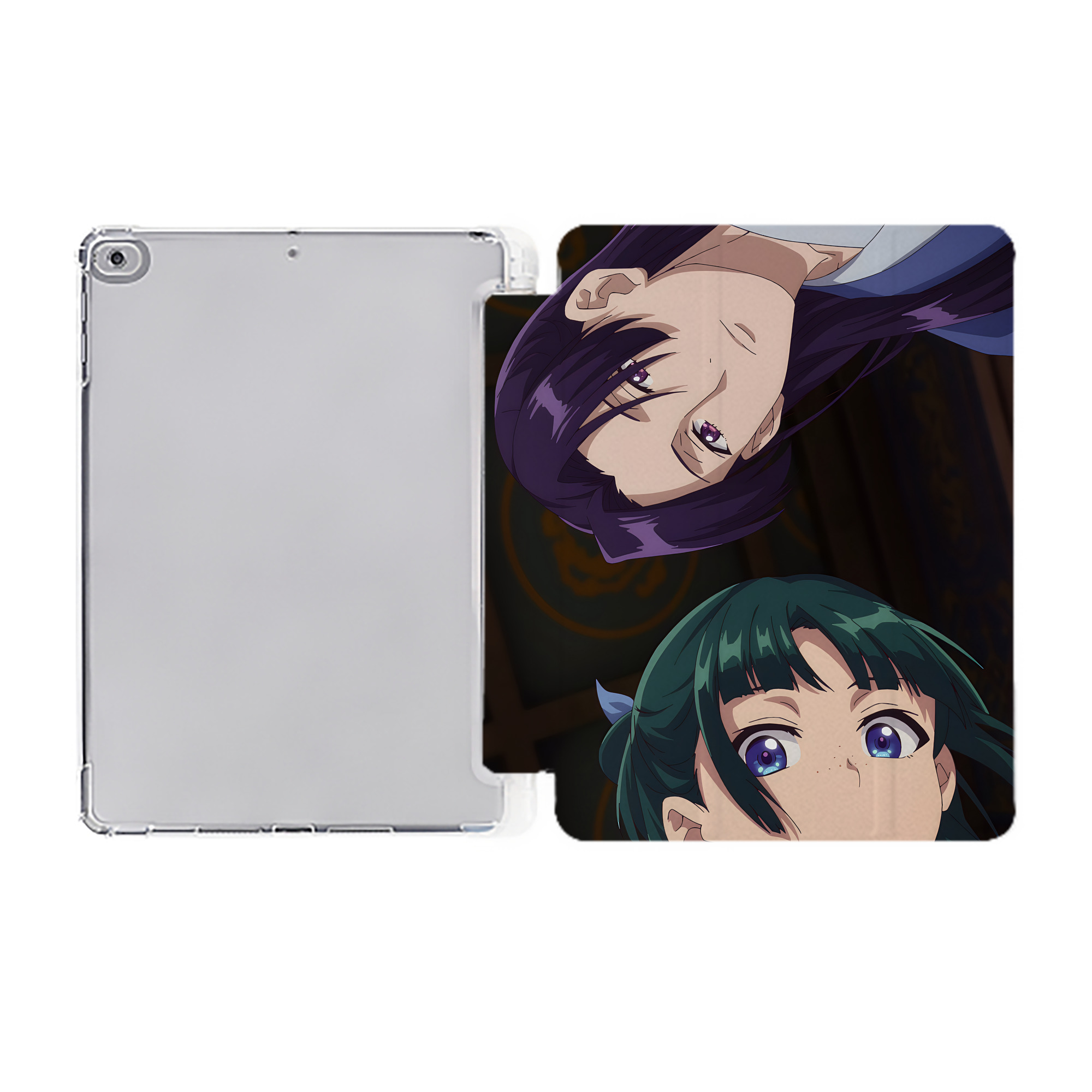 （画像用） 薬屋のひとりごと The Apothecary Diaries IPad ケース ペン収納付き 三つ折りスタンド PUレザー×シリコン 対応機種9.5/10.5/10.9インチ